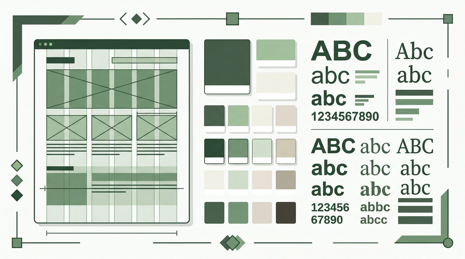 Design-Grundlagen: Layout-Grids, Farbpaletten und Typografie-Muster