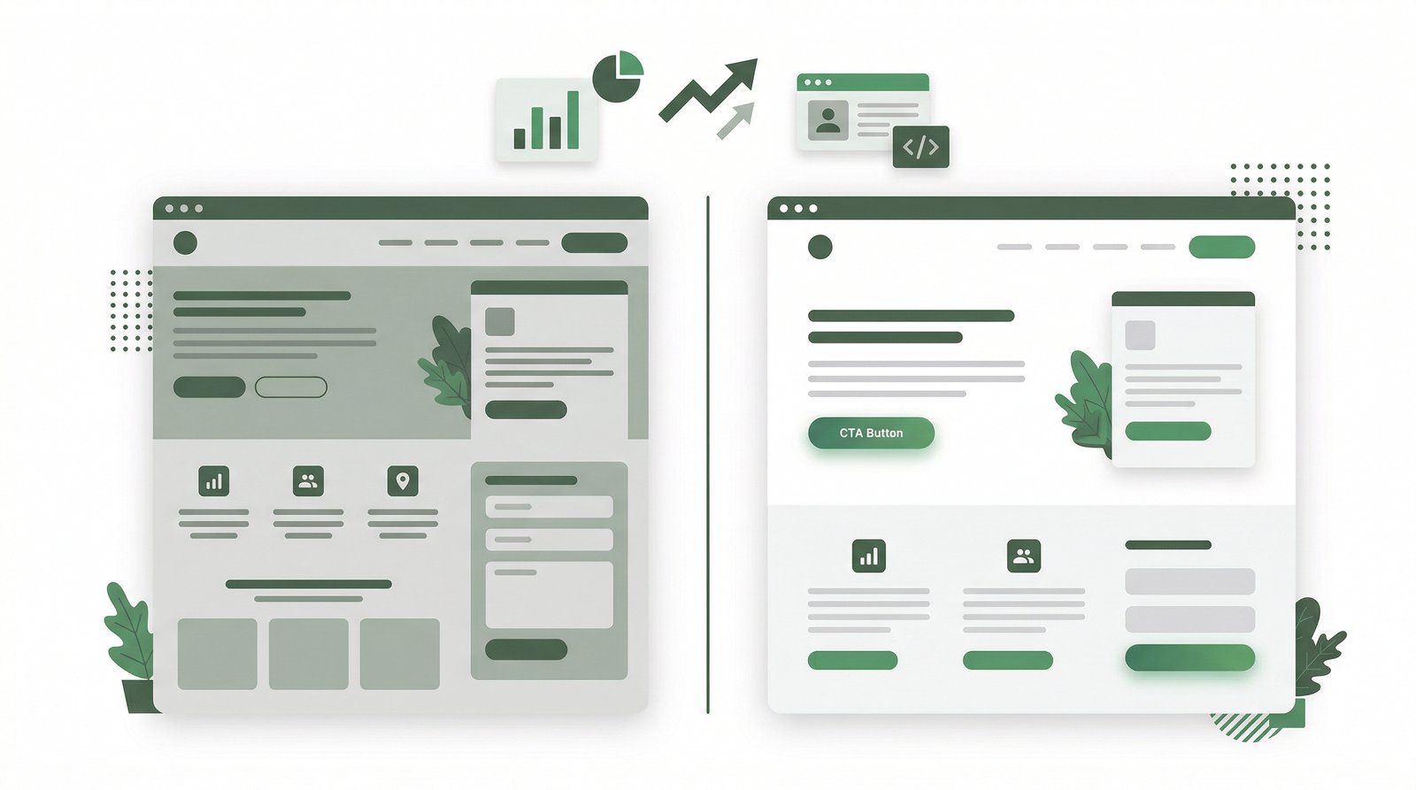 Design-Hacks: Spacing und Conversion-Optimierung im Vergleich