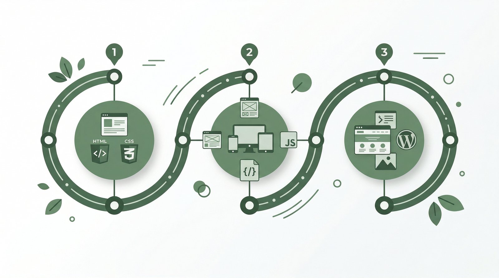 Webdesign Lernpfad: 90-Tage-Roadmap mit drei Phasen