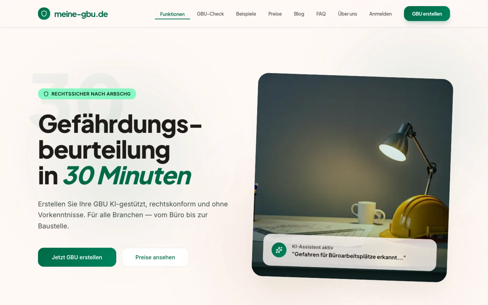 meine-gbu.de: Projektansicht