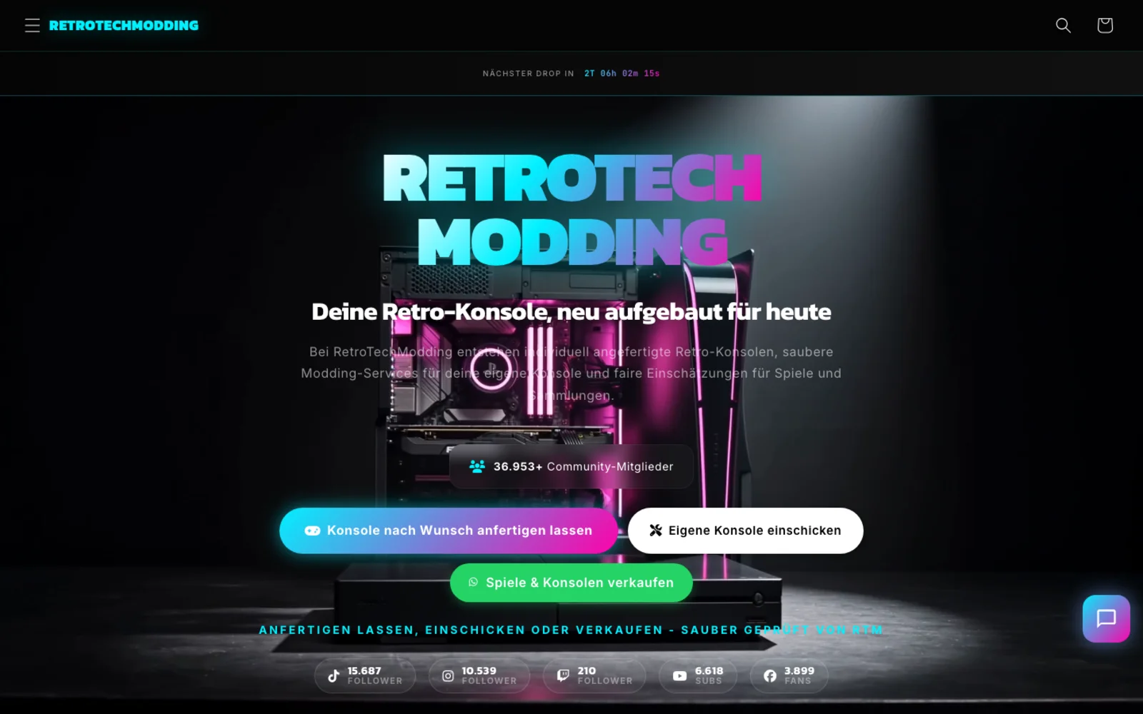 retrotechmodding.de: Projektansicht